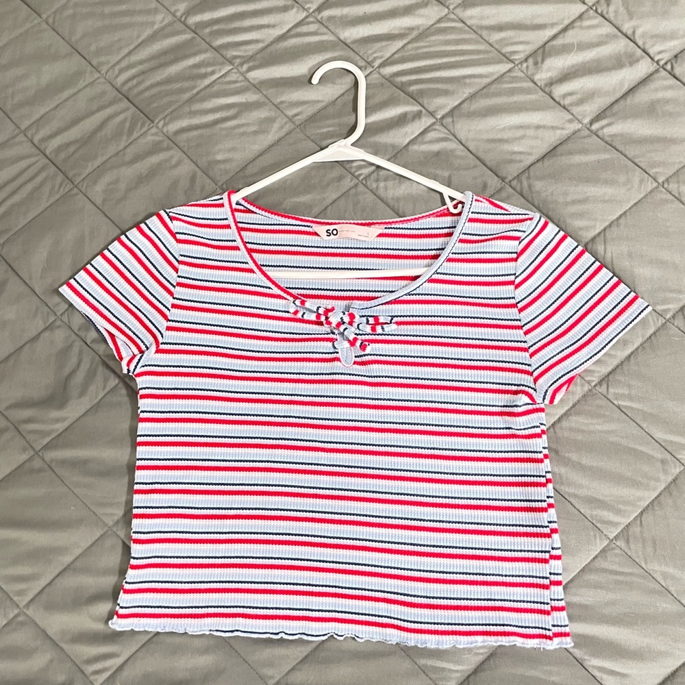 Large striped crop top from SO